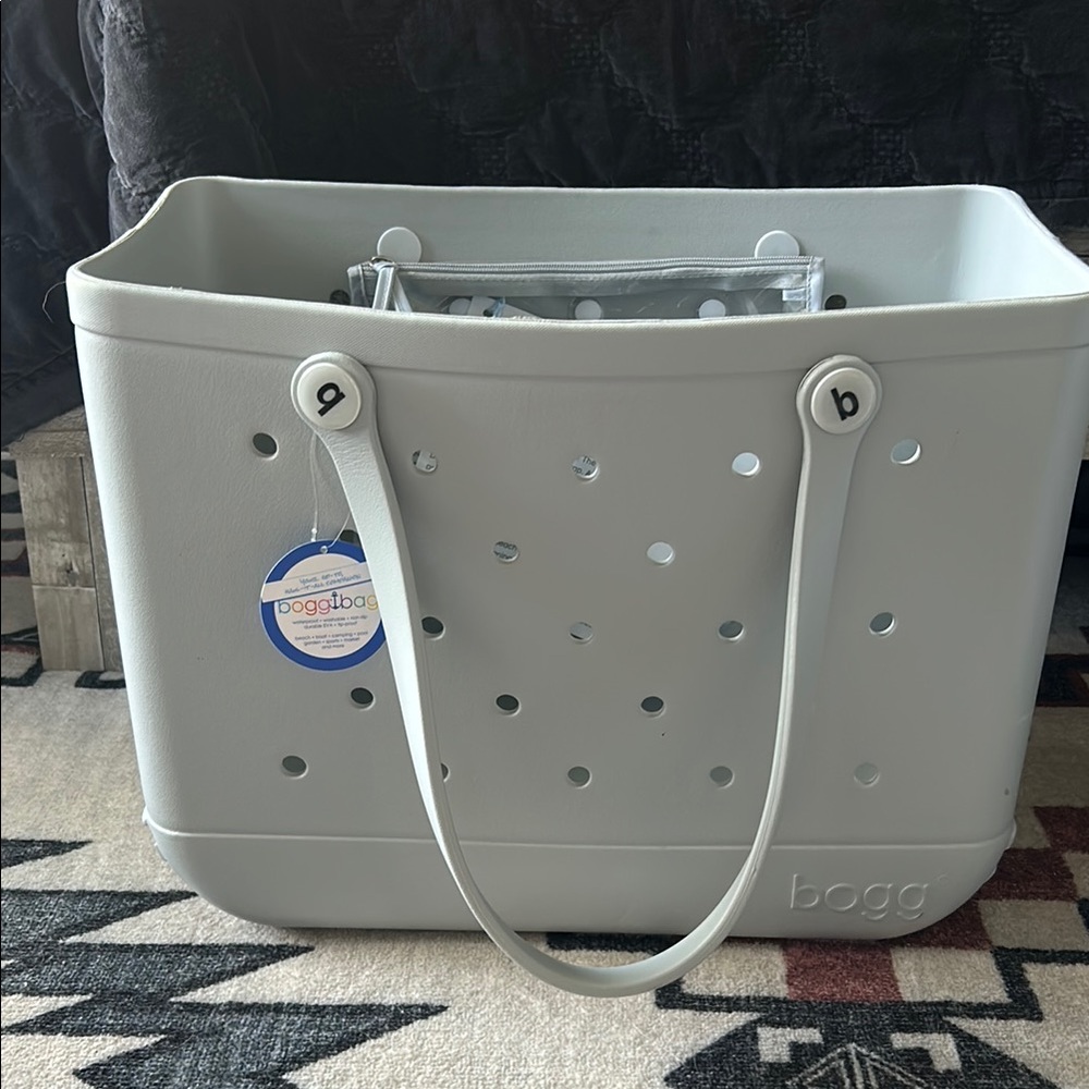 BOGG BAG Gray Tote Waterproof Perforated Design
